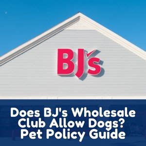 are dogs allowed in bjs wholesale